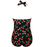 Cocoship 50s Retro Vintage Flora Print Swimwear Monokinis