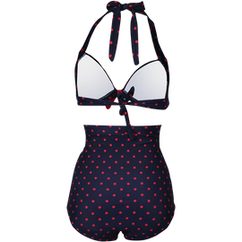 Cocoship Flora Polka Vintage Bikini Swimsuits Swimwear