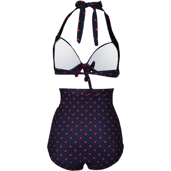 Cocoship Flora Polka Vintage Bikini Swimsuits Swimwear