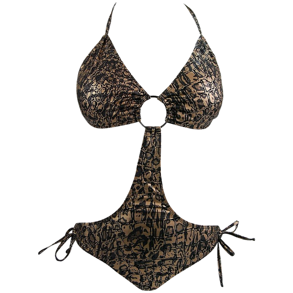 Marina West Women's Triangle Top Keyhole Monokini Swimsuit