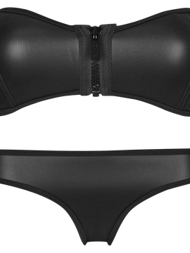 Pandolah Luxury Zip Top Diving Suit Neoprene Bikini Set
