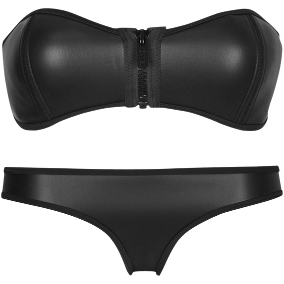 Pandolah Luxury Zip Top Diving Suit Neoprene Bikini Set