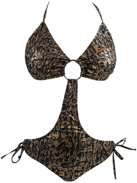 Marina West Women's Triangle Top Keyhole Monokini Swimsuit